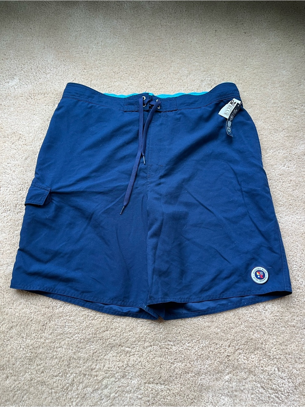 NWT Newport Blue Men’s Navy Blue Swim Trunks w/ Mesh Lining - Size XL